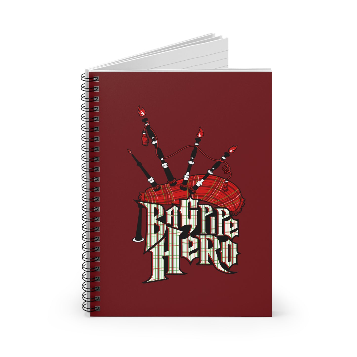 Bagpipe Hero - Spiral Notebook