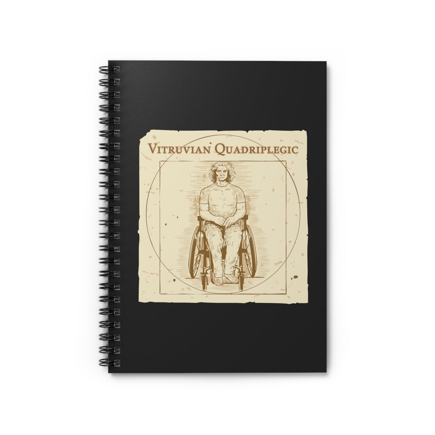 Vitruvian Quadriplegic - Spiral Notebook