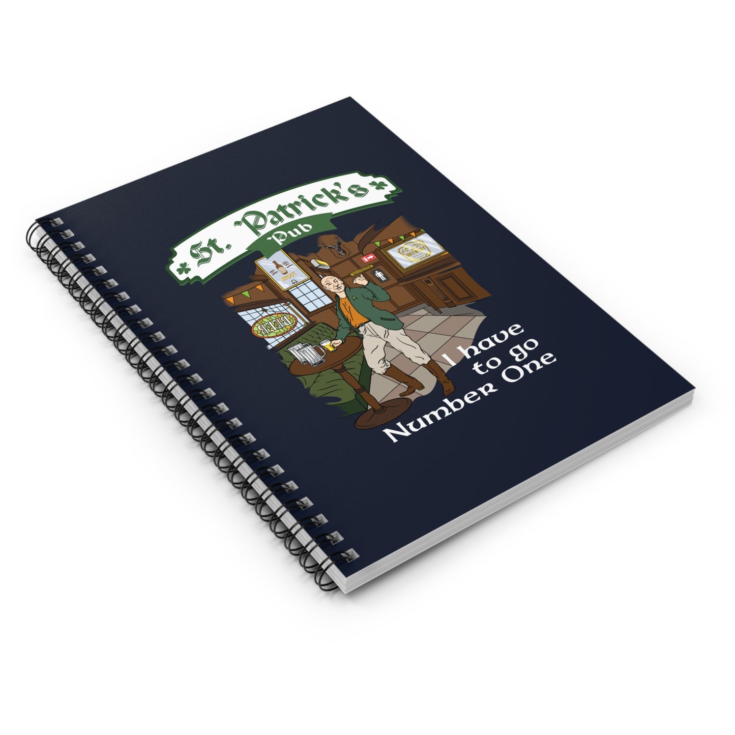 St. Patrick's Pub (Jean-Luc Picard) - Spiral Notebook