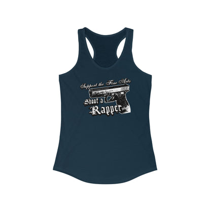 Support The Fine Arts - Shoot A Rapper - Women's Racerback Tank