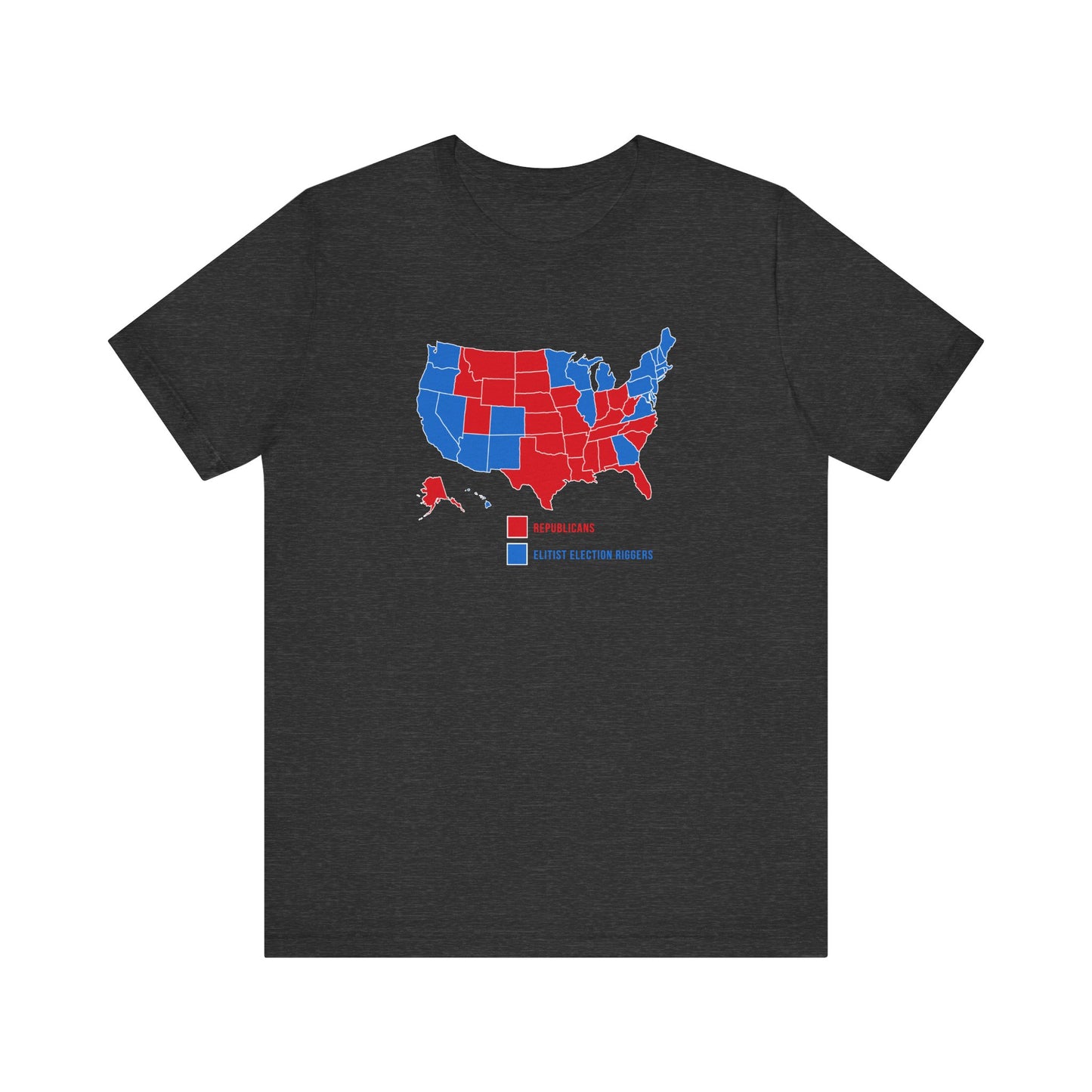 Republicans (Red States) - Elitist Election Riggers (Blue States) - Men's T-Shirt