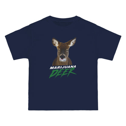 Marijuana Deer - Men's Heavyweight T-Shirt