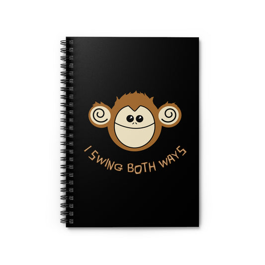 I Swing Both Ways - Spiral Notebook