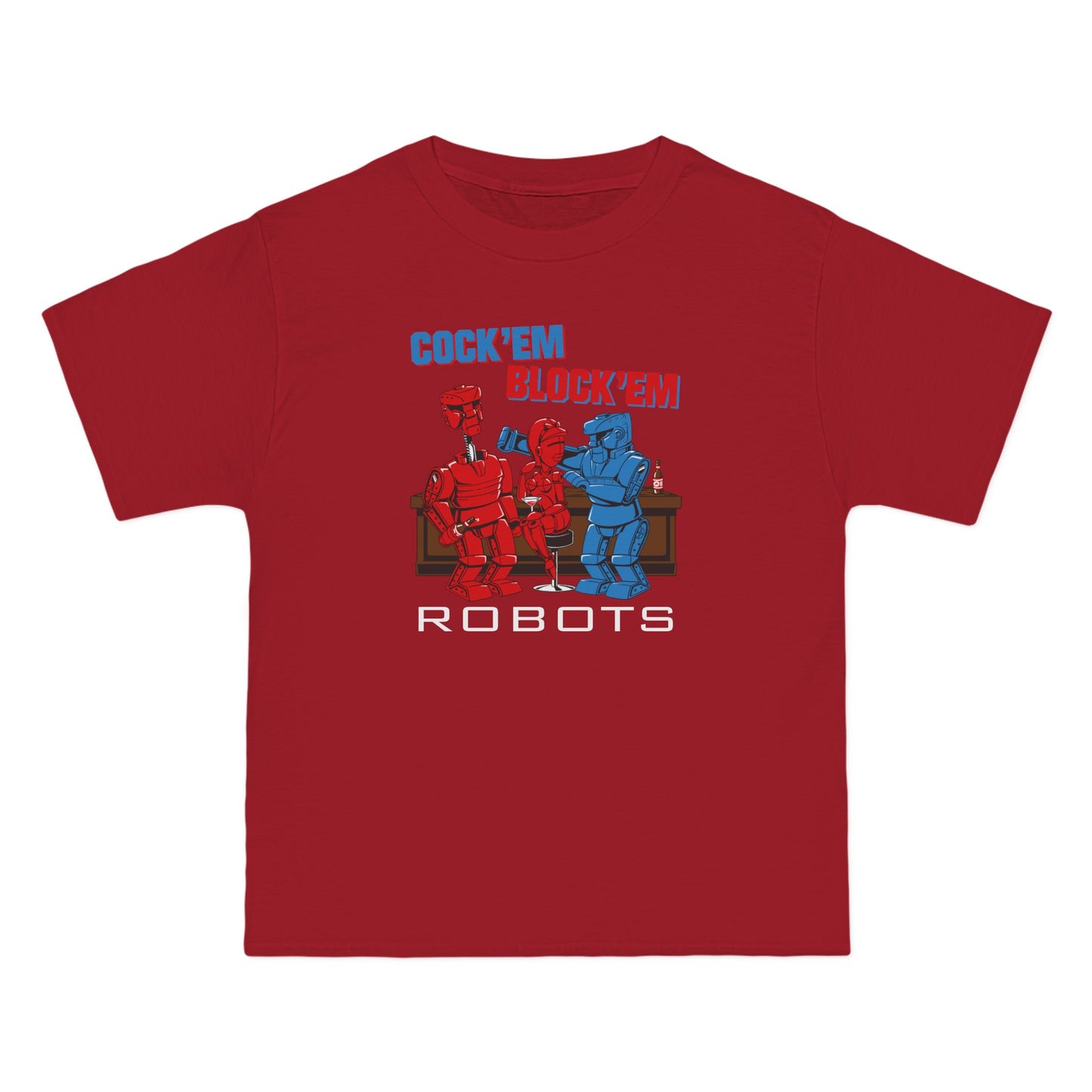 Cock'Em Block'Em Robots - Men's Heavyweight T-Shirt