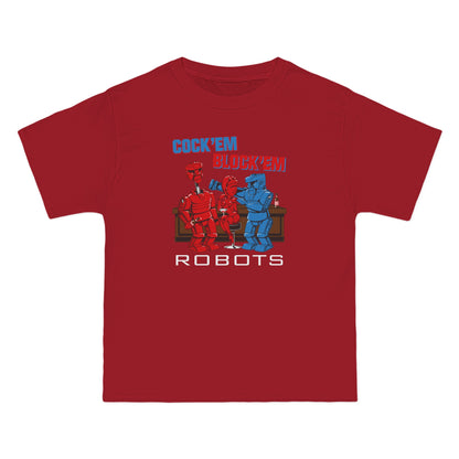 Cock'Em Block'Em Robots - Men's Heavyweight T-Shirt