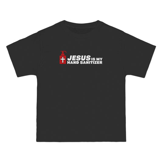 Jesus Is My Hand Sanitizer (Coronavirus) - Men's Heavyweight T-Shirt