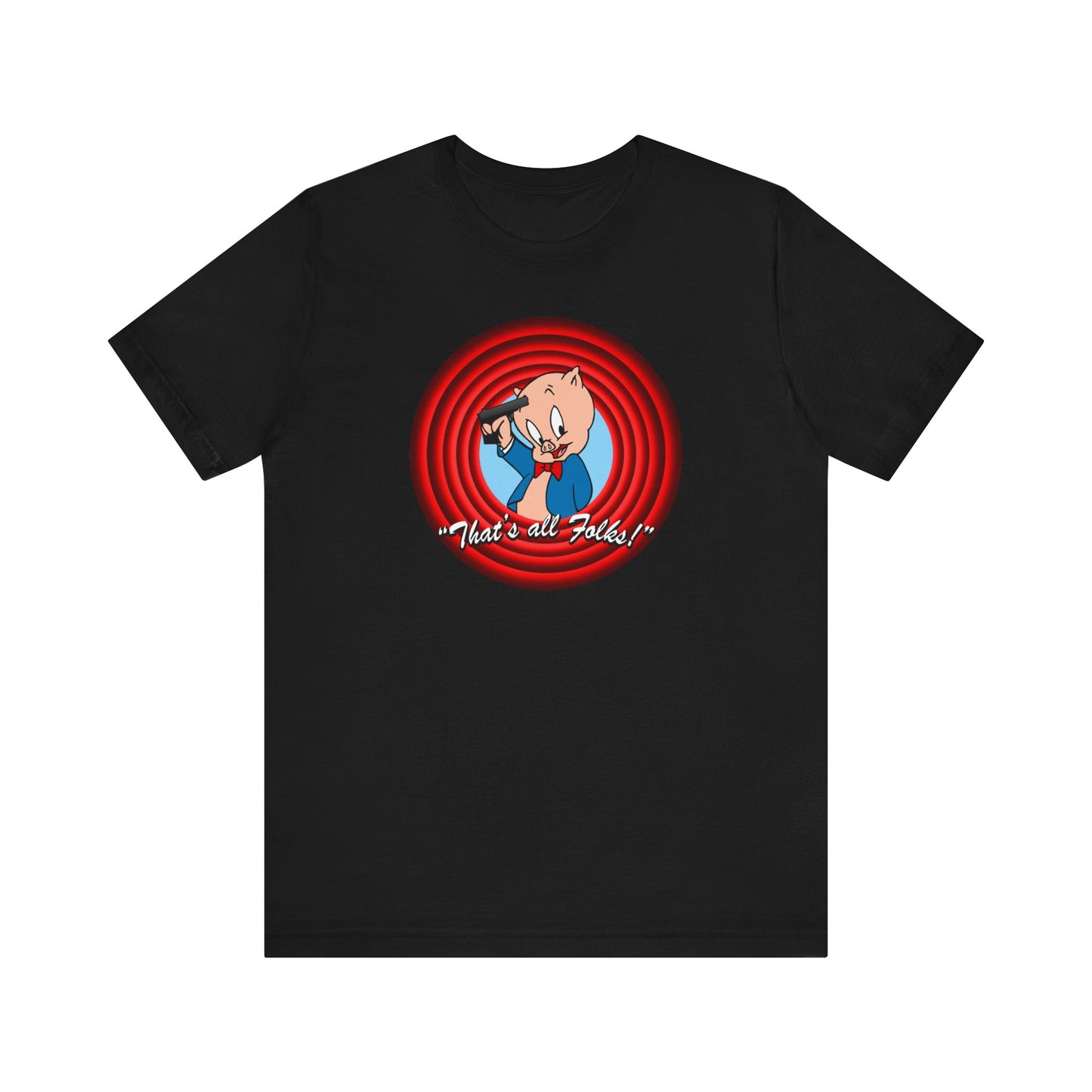 That's All Folks (Porky Pig)  - Men's T-Shirt