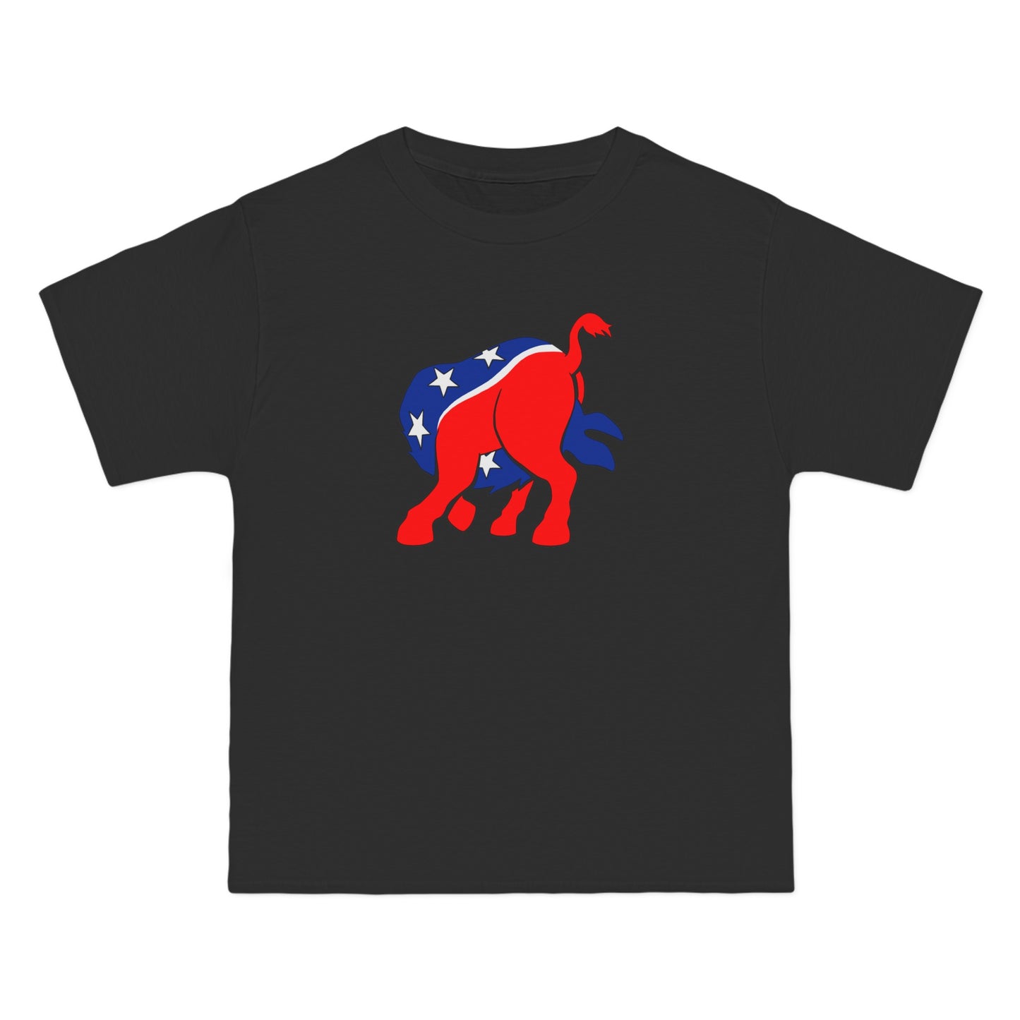 Democratic Donkey (Head Up Its Ass) - Men's Heavyweight T-Shirt