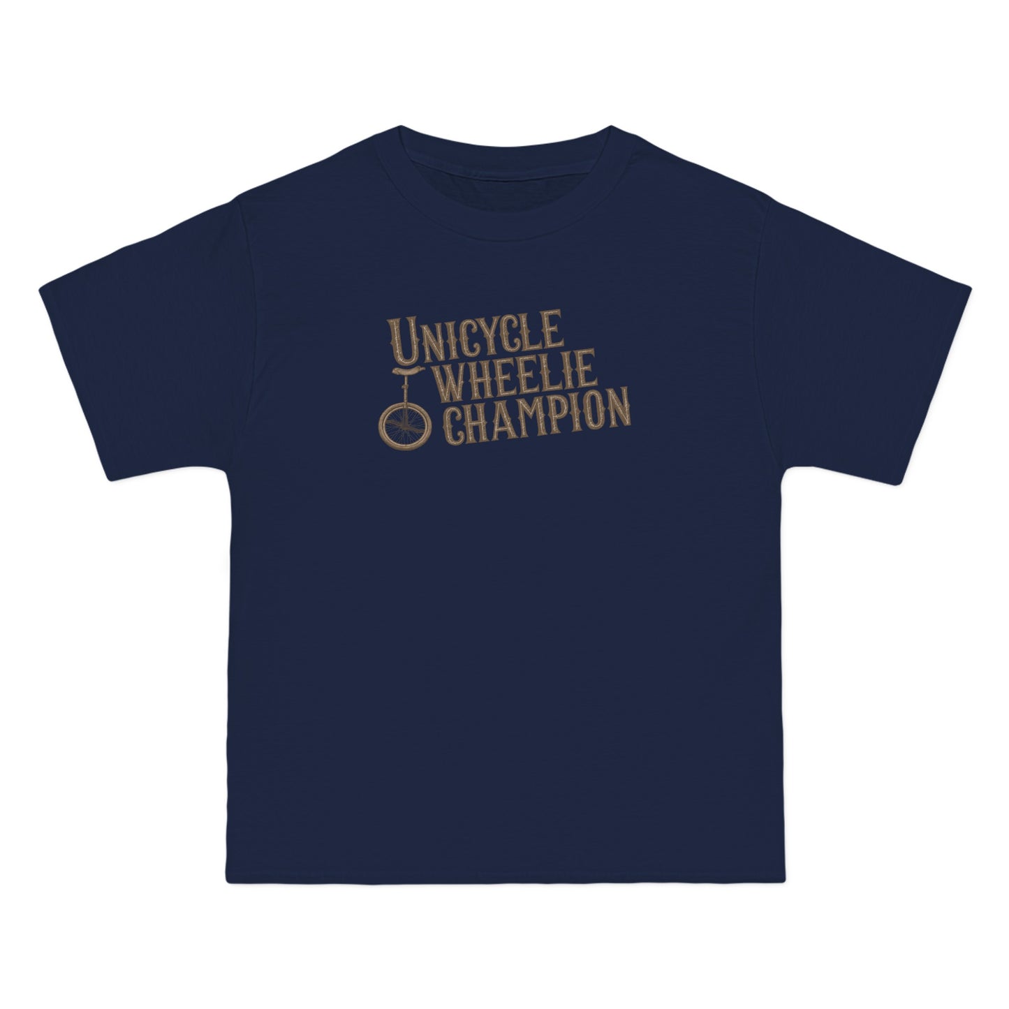 Unicycle Wheelie Champion - Men's Heavyweight T-Shirt