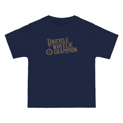 Unicycle Wheelie Champion - Men's Heavyweight T-Shirt