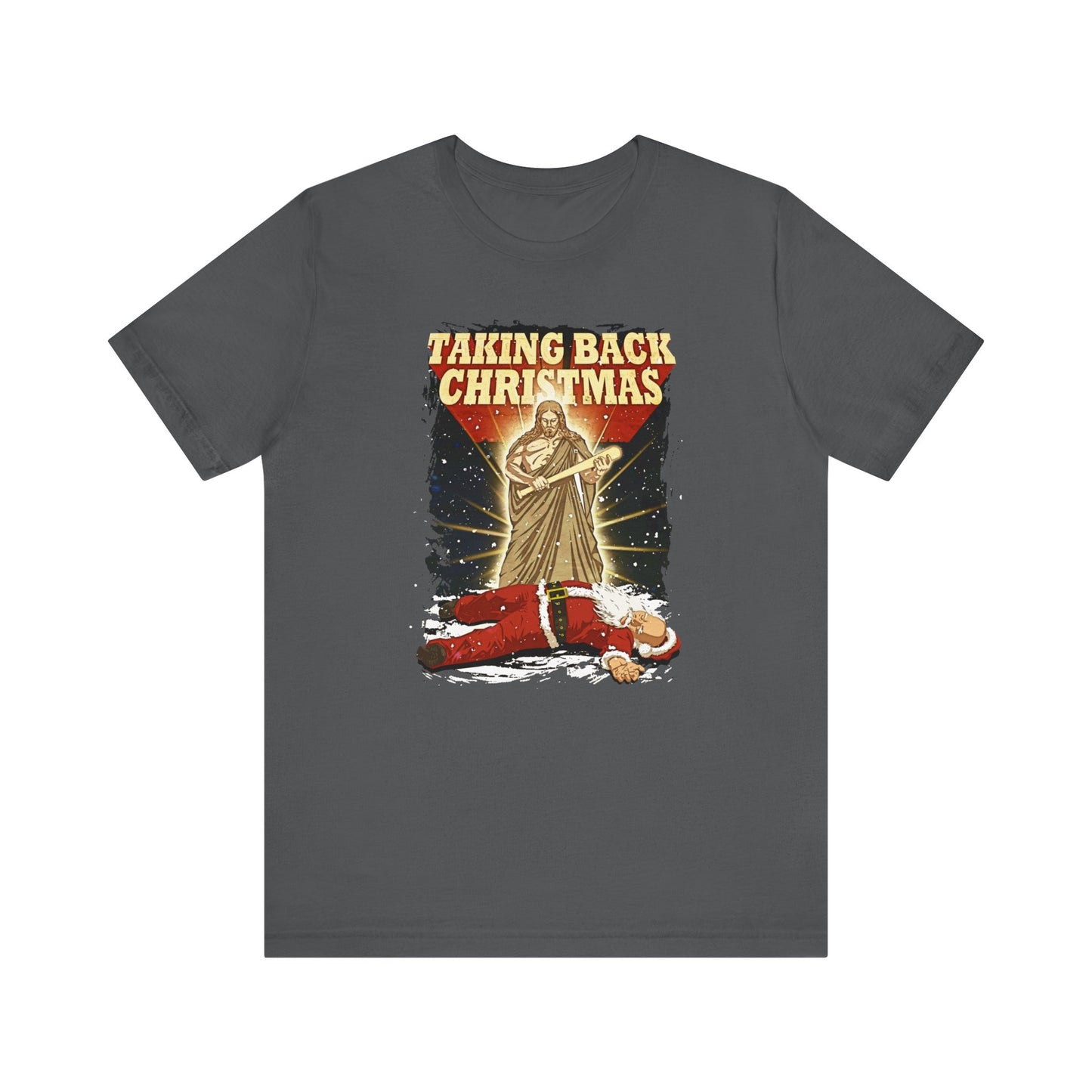 Taking Back Christmas (Jesus Vs. Santa - Men's T-Shirt