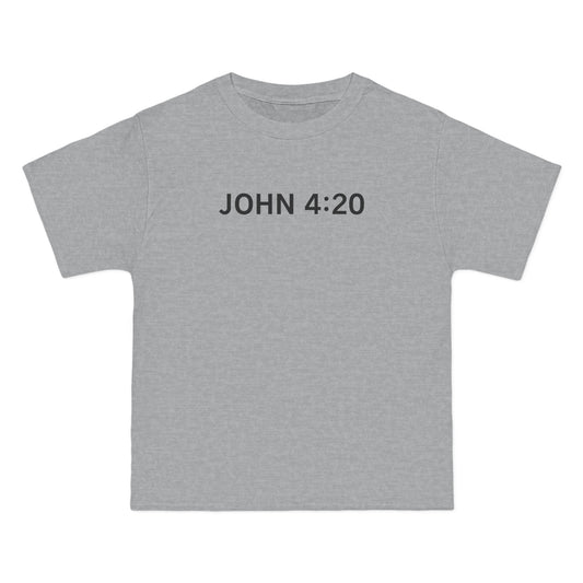 John 4:20 - Men's Heavyweight T-Shirt