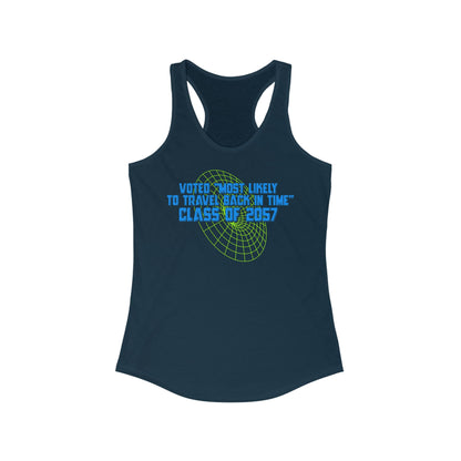 Voted "Most Likely To Travel Back In Time" - Women’s Racerback Tank