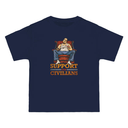 Support Our Civilians - Men's Heavyweight T-Shirt