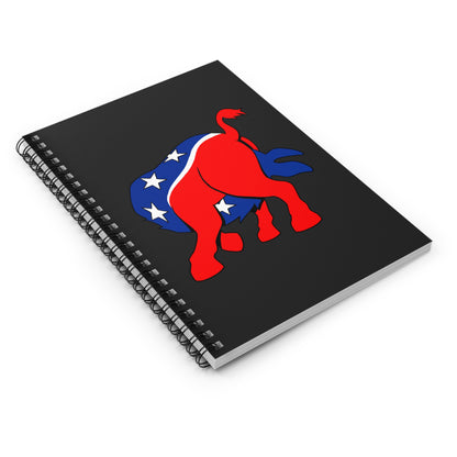 Democratic Donkey (Head Up Its Ass) - Spiral Notebook