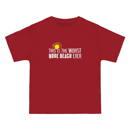 This Is The Worst Nude Beach Ever - Men's Heavyweight T-Shirt