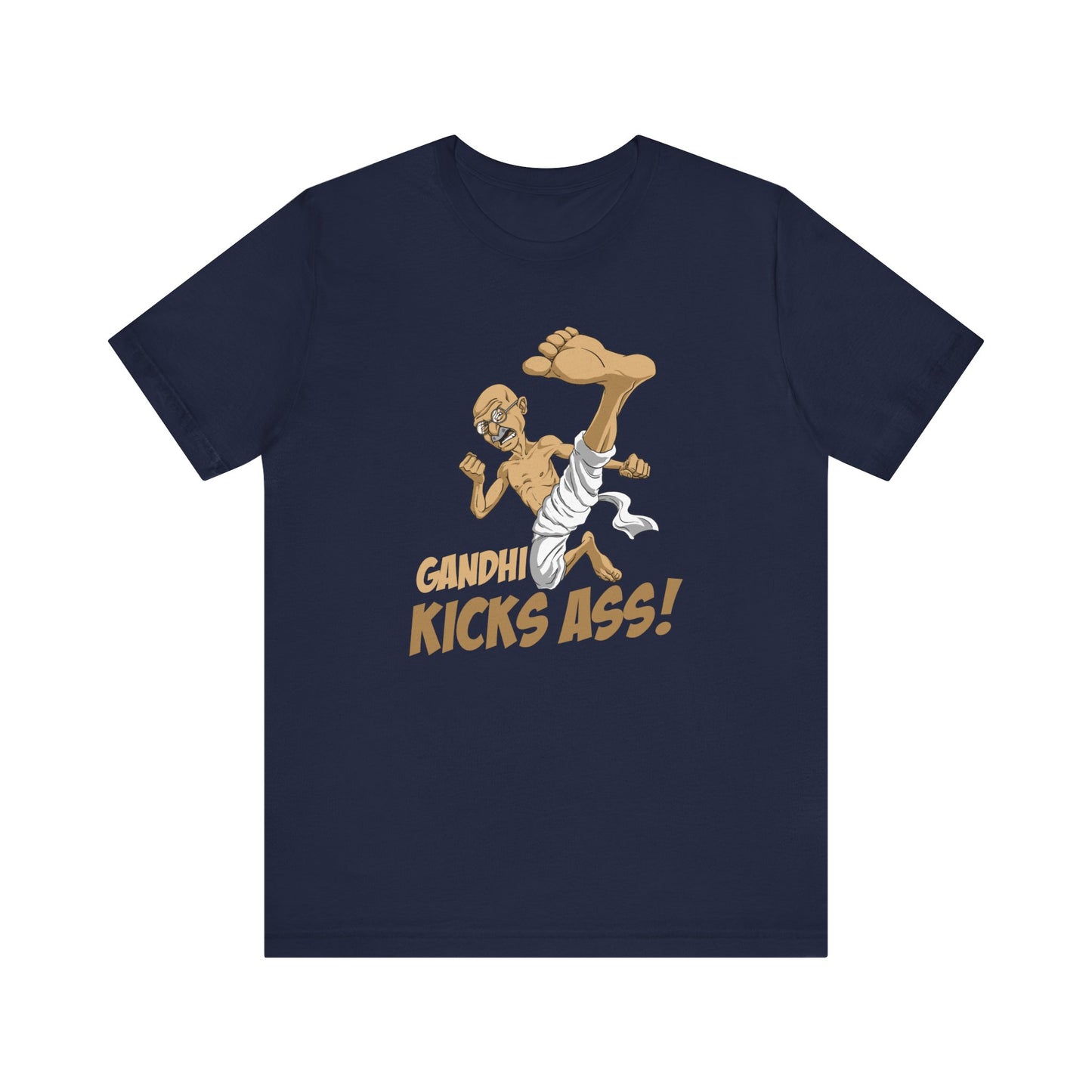 Gandhi Kicks Ass - Men's T-Shirt