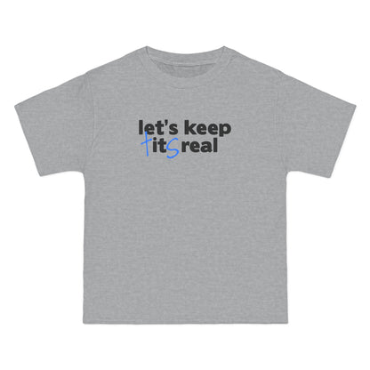 Let's Keep Tits Real - Men's Heavyweight T-Shirt