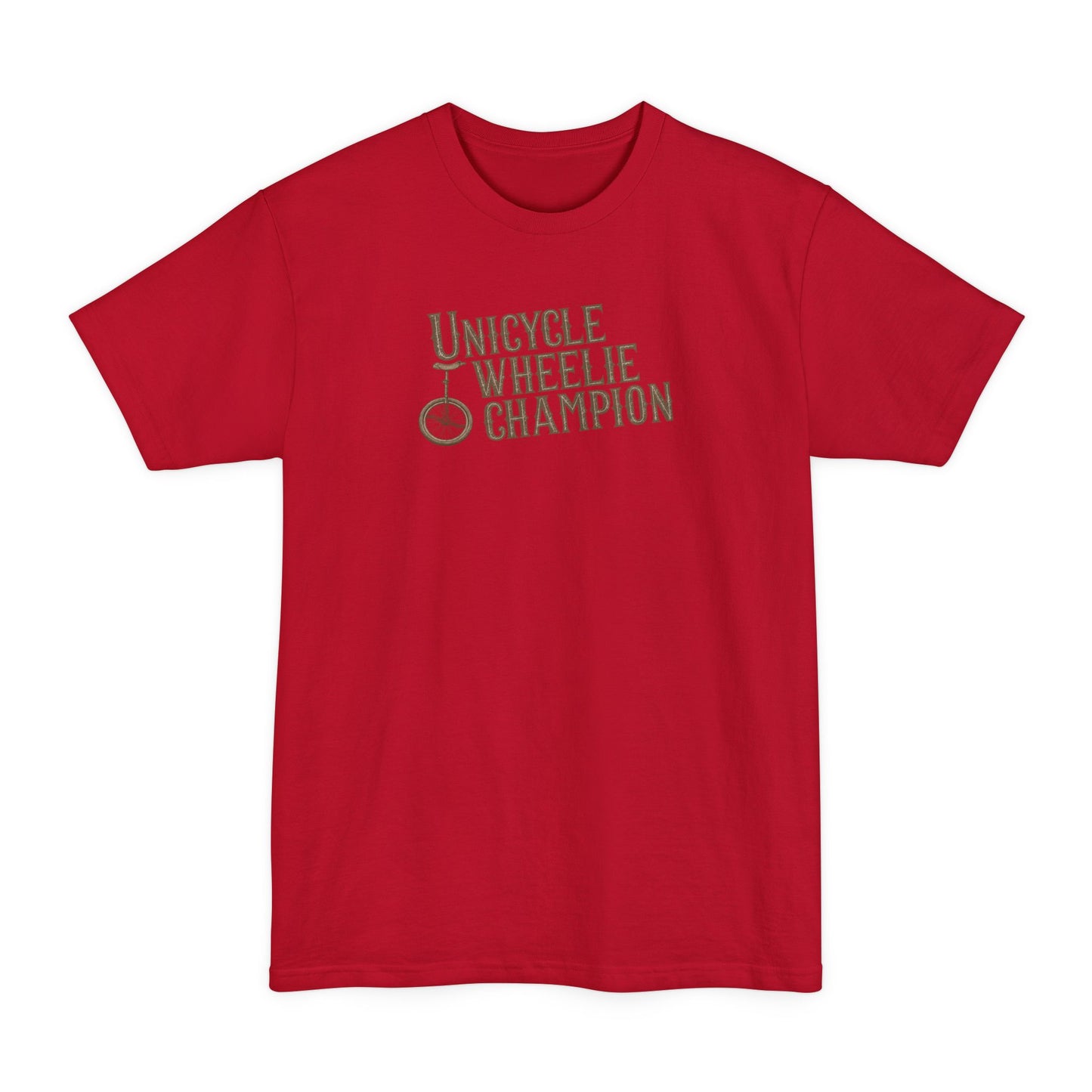 Unicycle Wheelie Champion - Men's Tall T-Shirt