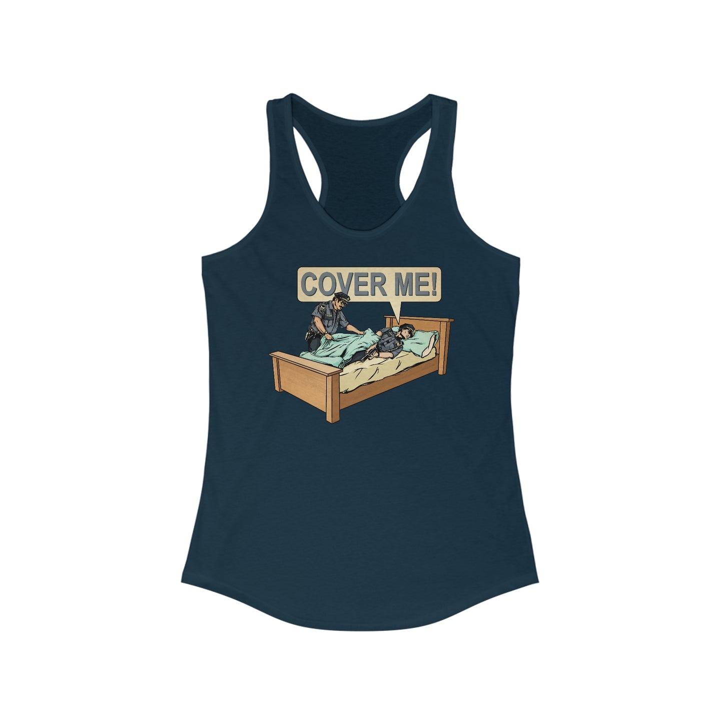 Cover Me! - Women’s Racerback Tank