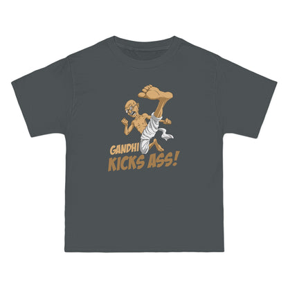 Gandhi Kick Ass - Men's Heavyweight T-Shirt