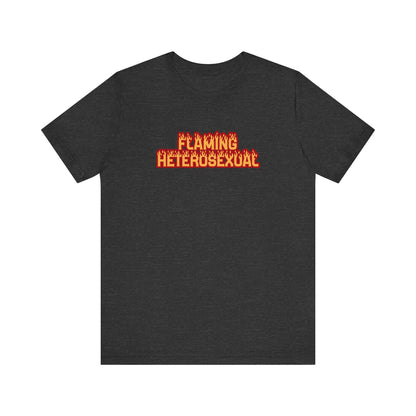 Flaming Heterosexual - Men's T-Shirt