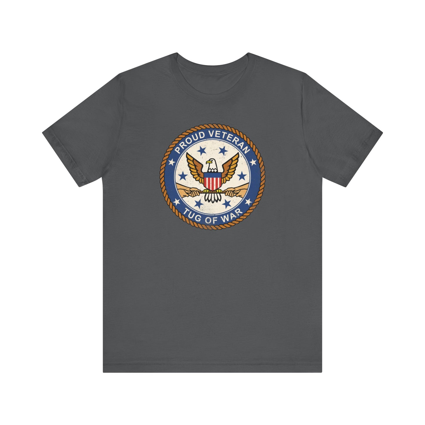 Proud Veteran (Tug Of War) - Men's T-Shirt