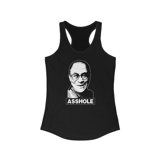 Asshole (Dalai Lama Pic) - Women's Racerback Tank