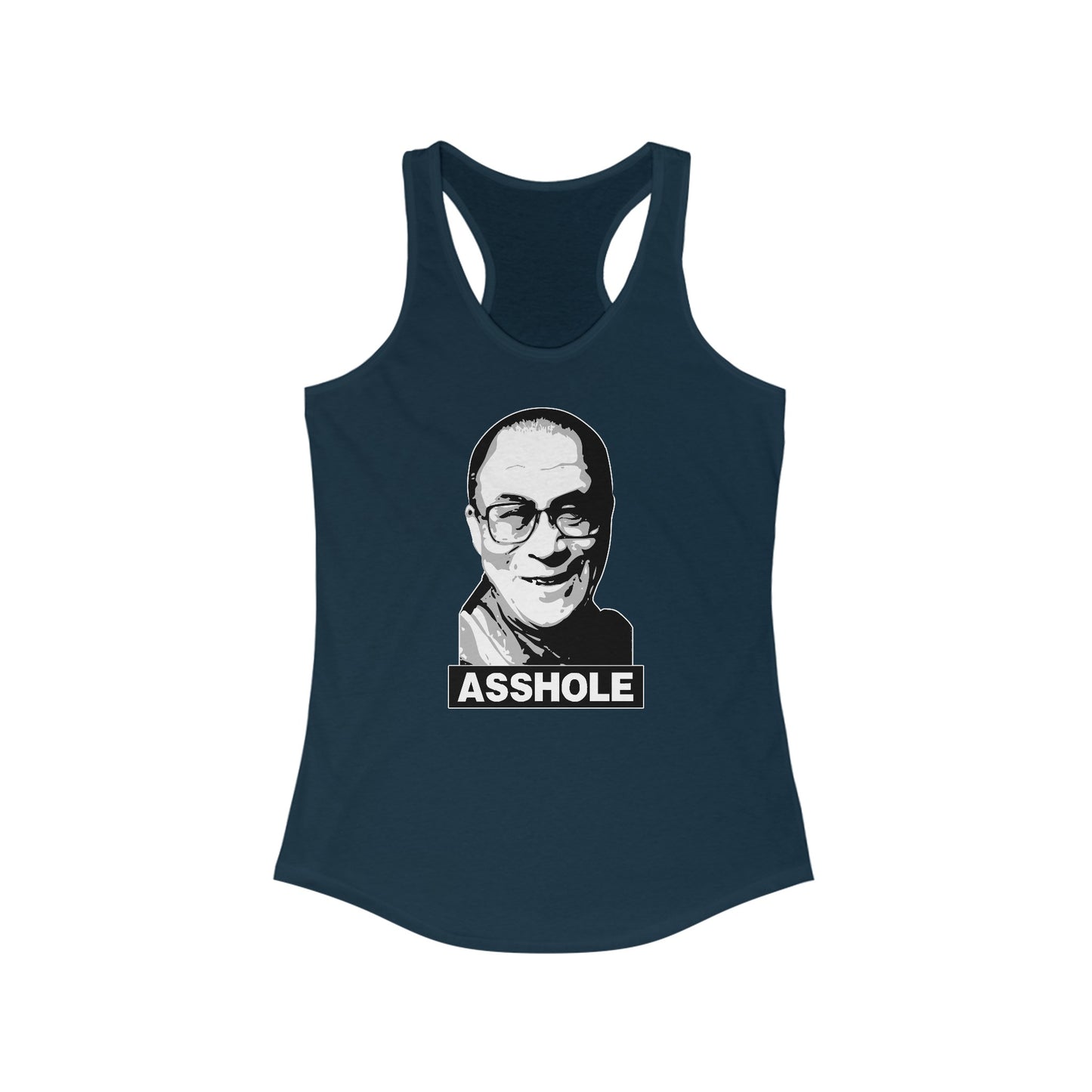 Asshole (Dalai Lama Pic) - Women's Racerback Tank