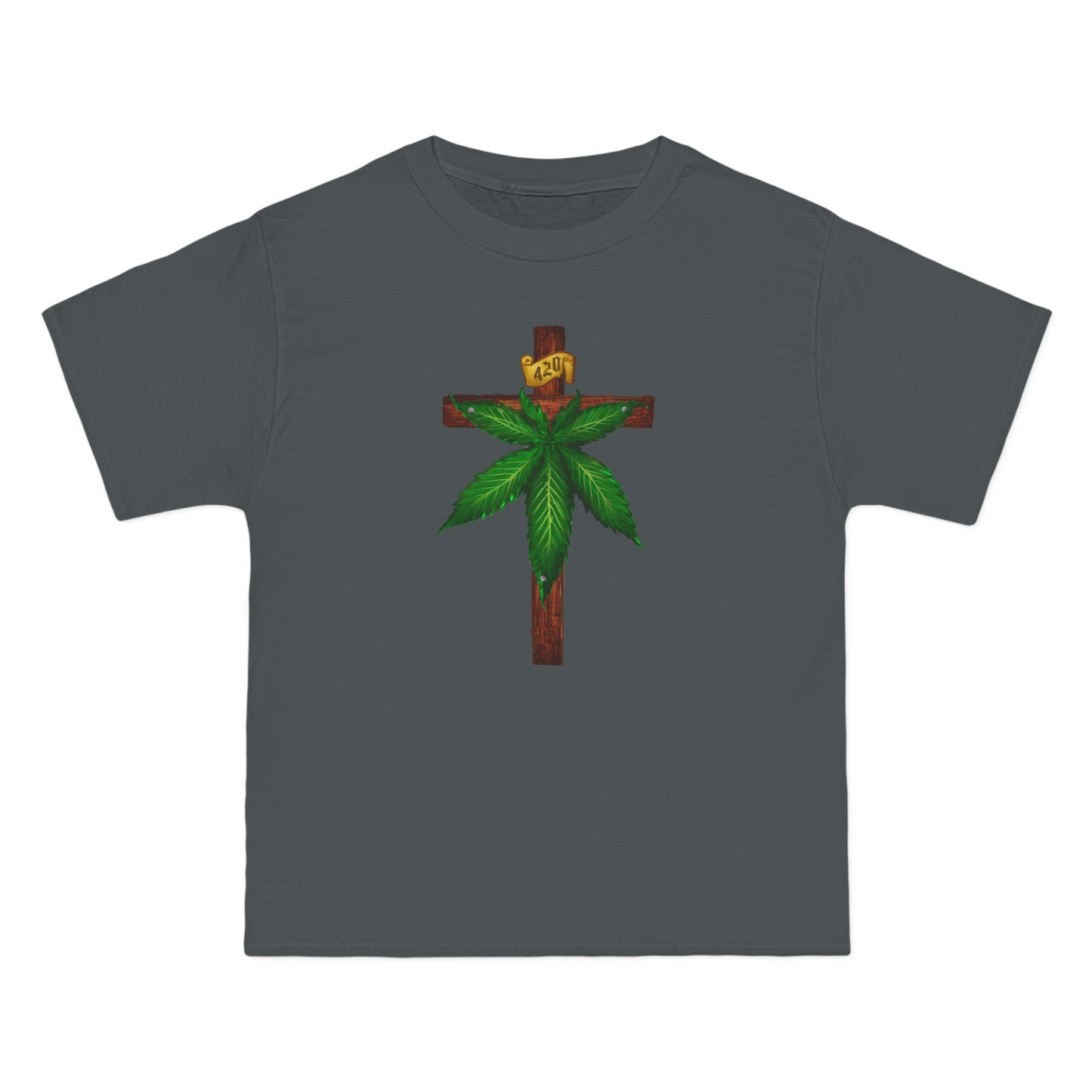 Marijuana Crucifixion - Men's Heavyweight T-Shirt