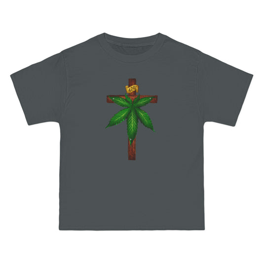 Marijuana Crucifixion - Men's Heavyweight T-Shirt