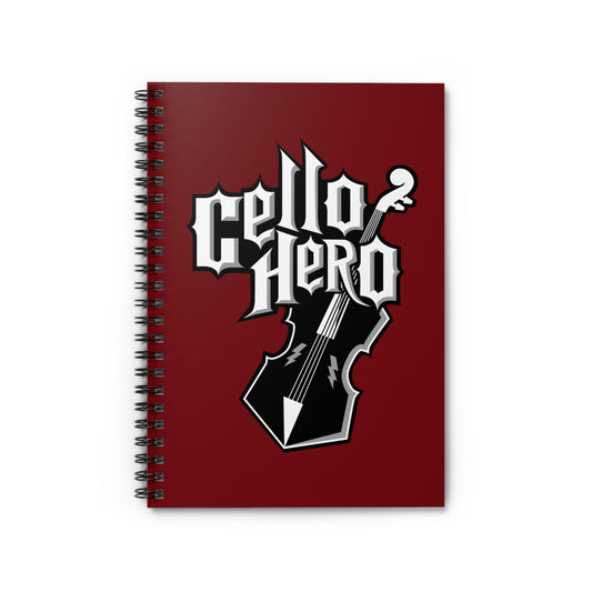 Cello Hero - Spiral Notebook