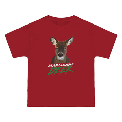 Marijuana Deer - Men's Heavyweight T-Shirt