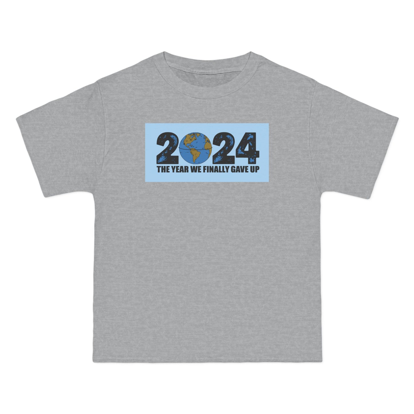 2024 - The Year We Finally Gave Up - Men's Heavyweight T-Shirt