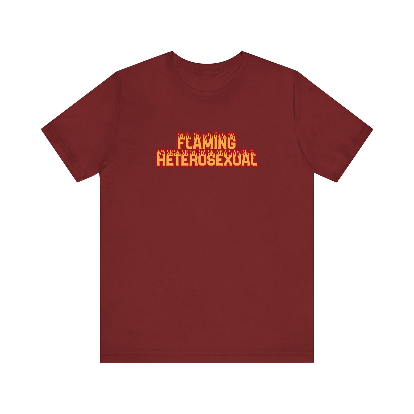 Flaming Heterosexual - Men's T-Shirt