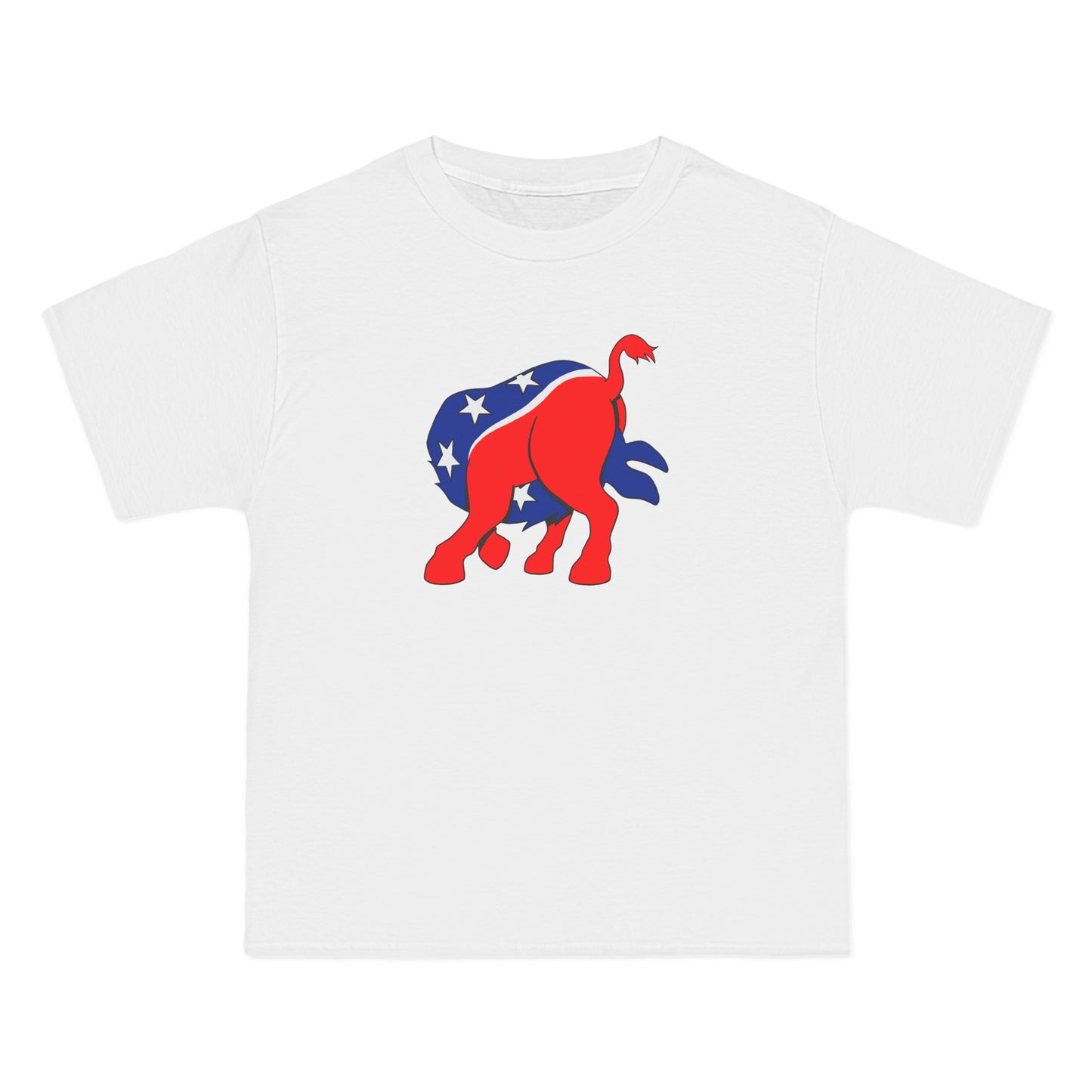 Democratic Donkey (Head Up Its Ass) - Men's Heavyweight T-Shirt