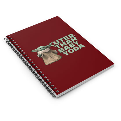 Cuter Than Baby Yoda - Spiral Notebook