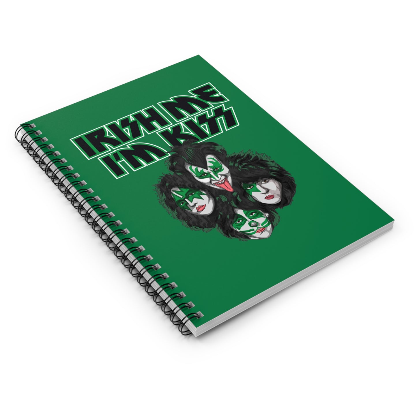 Irish Me I'm Kiss - Spiral Notebook