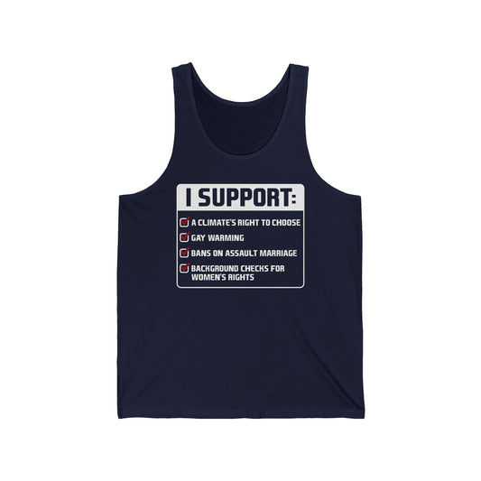 I Support A Climate's Right To Choose - Unisex Tank