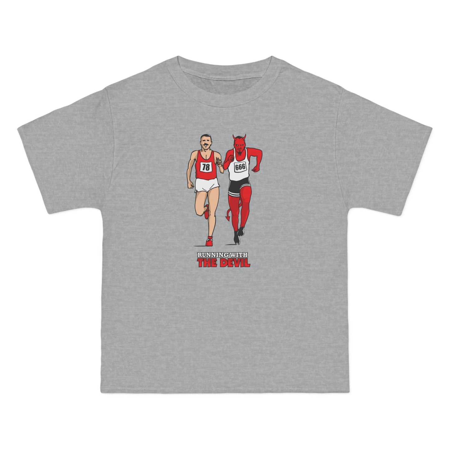 Running With The Devil - Men's Heavyweight T-Shirt