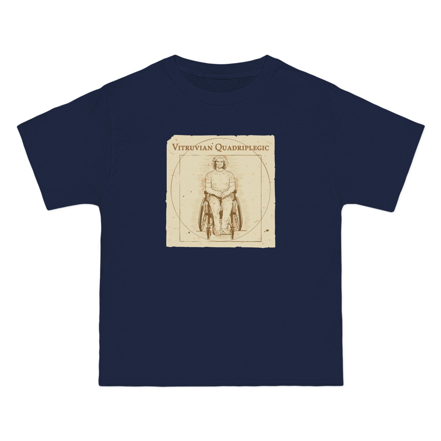 Vitruvian Quadriplegic - Men's Heavyweight T-Shirt