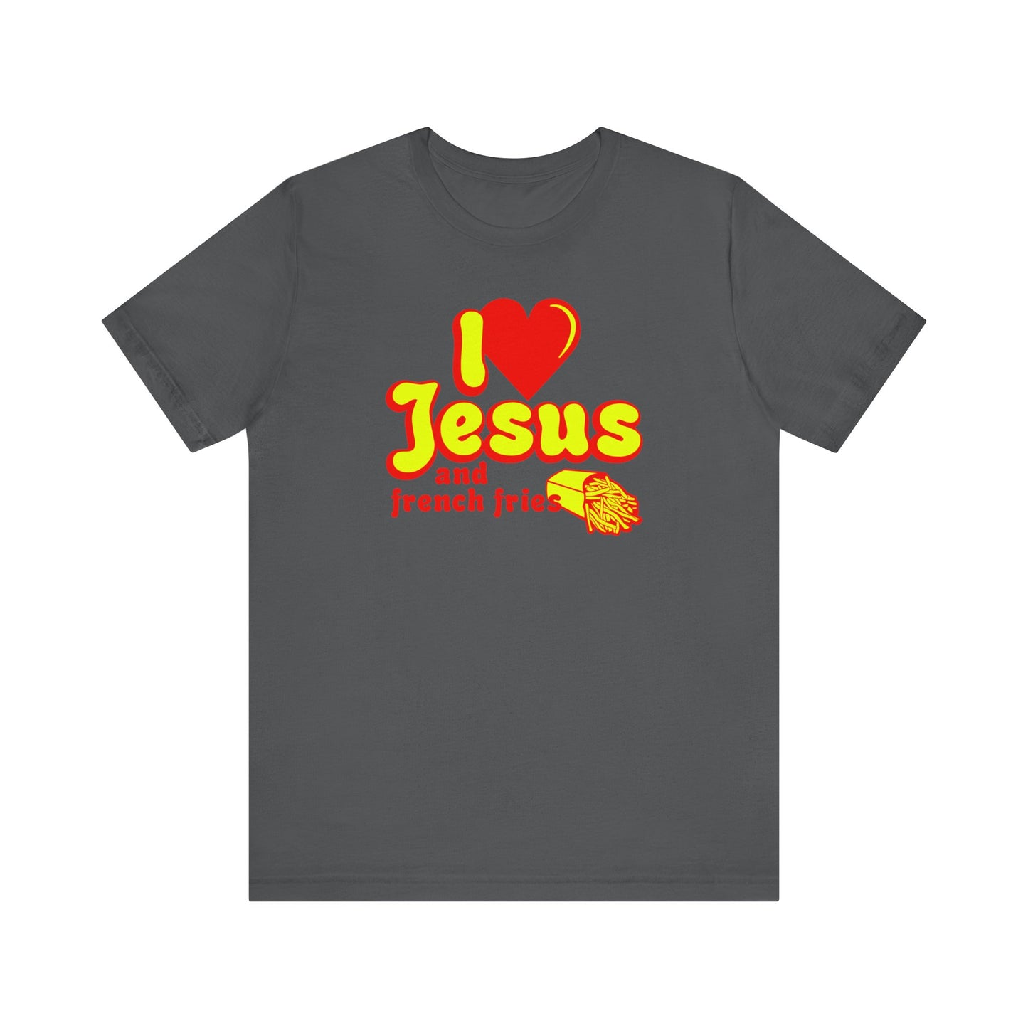 I Heart Jesus (And French Fries) - Men's T-Shirt