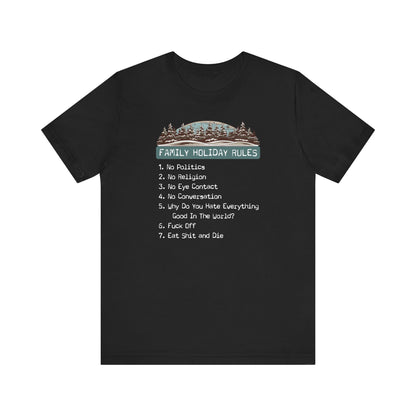 Family Holiday Rules - Men's T-Shirt