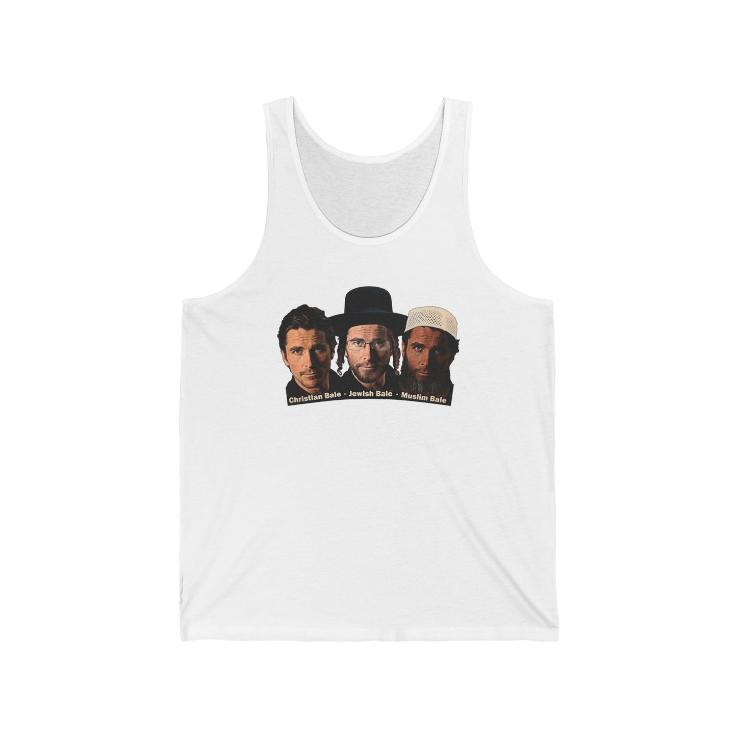 Christian Bale - Jewish Bale - Muslim Bale  - Unisex Tank