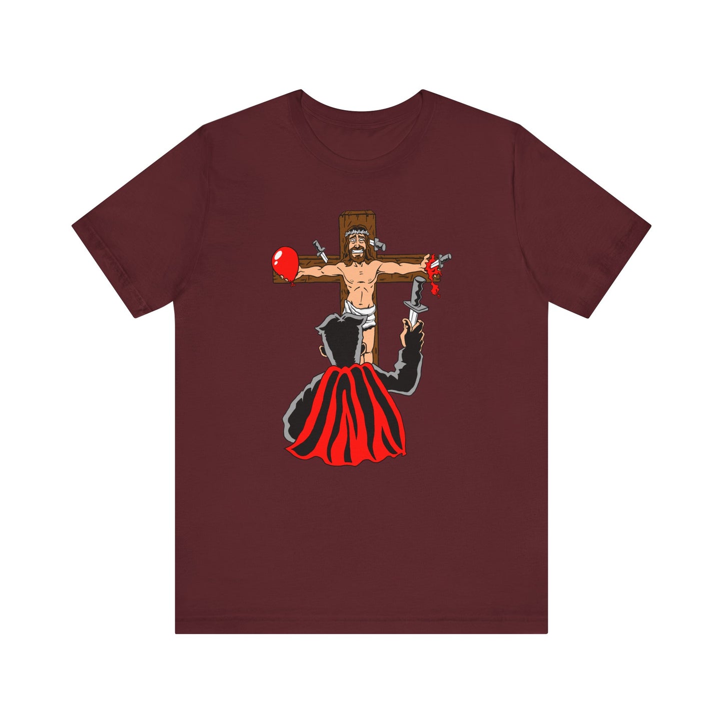 Jesus/Magician/Knives  - Men's T-Shirt