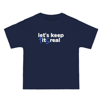 Let's Keep Tits Real - Men's Heavyweight T-Shirt