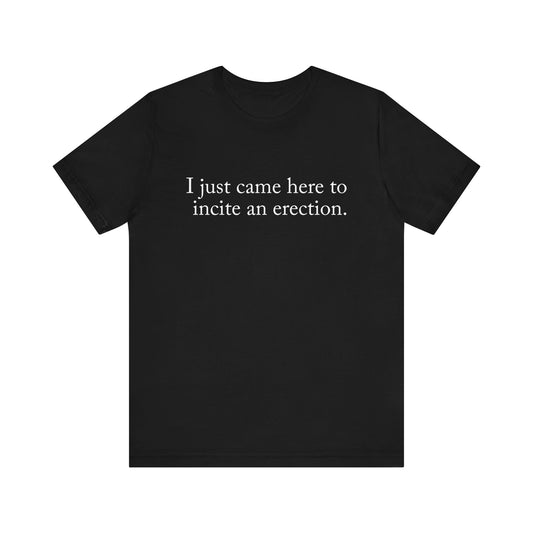 I Just Came Here To Incite An Erection - Men's T-Shirt