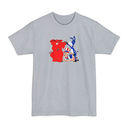 The Truth About Politics (Uncle Sam Tag-Team) - Men's Tall T-Shirt