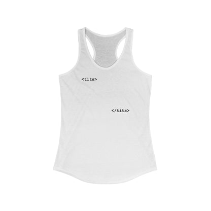 Tits - Html  -  Women’s Racerback Tank