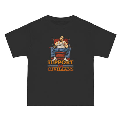 Support Our Civilians - Men's Heavyweight T-Shirt